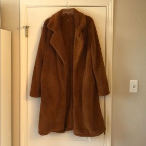 Apricot colored long teddy